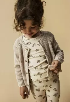 Вязаный жакет Lil' Atelier, бежевый