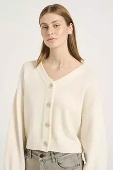 Вязаный жакет MANZI Gestuz, кремовый