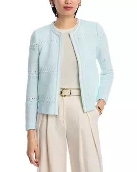 Вязаный жакет Misook, синий