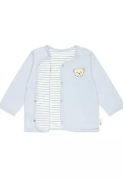 Вязаный жакет REVERSIBEL WELLNESS MIT DRUCKKNPFEN Steiff, светло-голубой