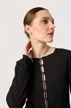 Вязаный жакет Soaked in Luxury, черный