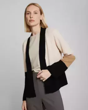 Вязаный женский кардиган без застежки Trucco, мультиколор