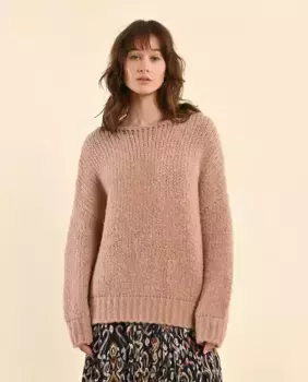 Вязаный женский свитер с длинным рукавом Molly Bracken, розовый