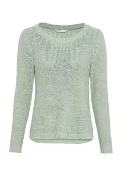 Вязаный женский свитер с круглым вырезом ONLY, цвет Subtle Green