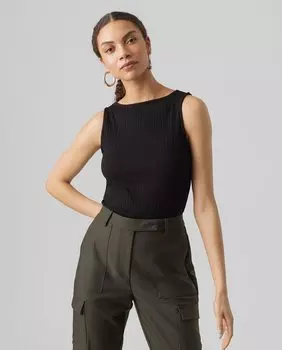 Вязаный женский топ-комплект Vero Moda, черный