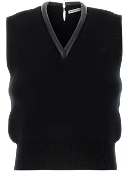 Вязаный жилет Alexander Wang, черный