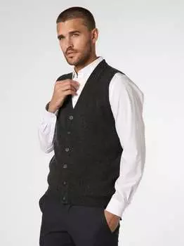 Вязаный жилет Andrew James, серый