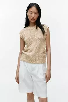 Вязаный жилет Arket, бежевый