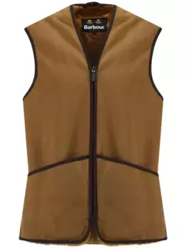 Вязаный жилет Barbour, коричневый