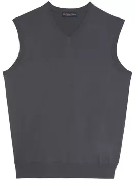 Вязаный жилет Brooks Brothers, серый