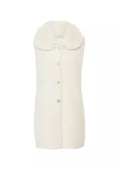 Вязаный жилет CARNEA, белый