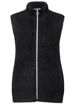 Вязаный жилет CECIL, черный
