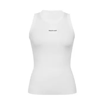 Вязаный жилет Deep Breath без рукавов для женщин, черный