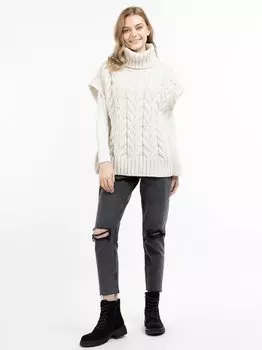 Вязаный жилет Dreimaster, экрю