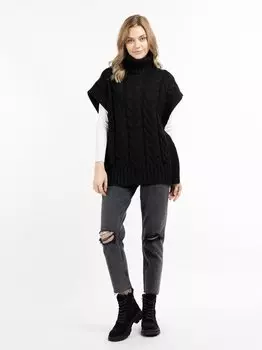 Вязаный жилет Dreimaster, черный