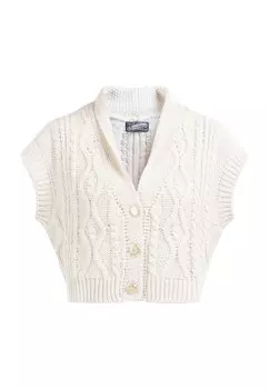 Вязаный жилет DreiMaster Vintage, белый