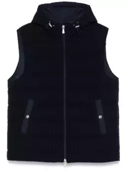 Вязаный жилет Eleventy, синий