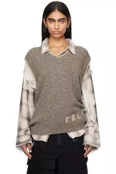 Вязаный жилет Erl Erl, серый