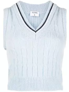 Вязаный жилет Filippa K, синий