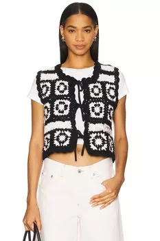 Вязаный жилет Ganni, primrose pink