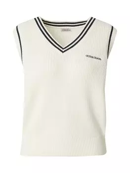 Вязаный жилет GUESS JEANS, белый