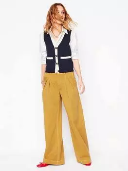 Вязаный жилет из остролиста Boden, темно-синий