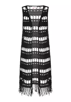 Вязаный жилет IZIA, черный