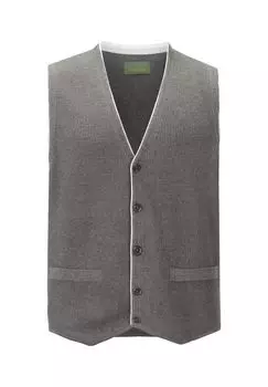 Вязаный жилет КЕВАН Charles Colby, темно-серый