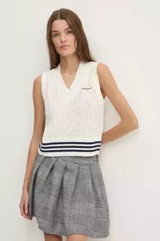 Вязаный жилет Knit Vest Adidas Originals, бежевый