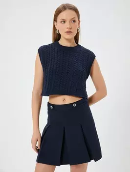 Вязаный жилет Koton, темно-синий