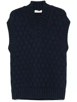 Вязаный жилет Lanvin, синий