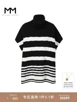 Вязаный жилет Mai Meng шерстяной, черный