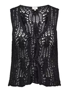 Вязаный жилет ONLY Carmakoma CARLIZZY, черный