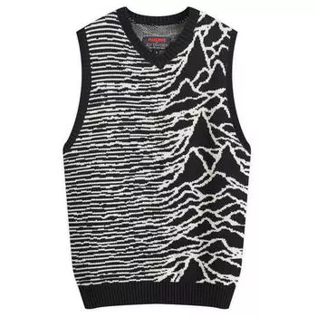 Вязаный жилет Pleasures Interzone Sweater Vest, черный