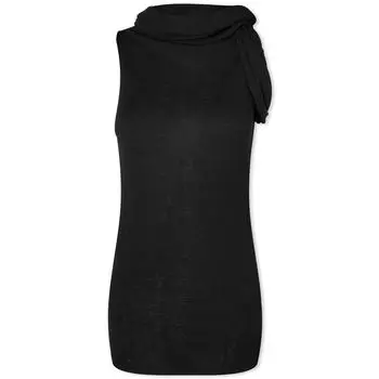 Вязаный жилет Rick Owens Twist Knit Top, черный