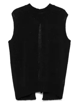 Вязаный жилет Roberto Collina, черный