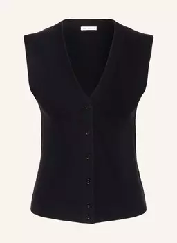 Вязаный жилет с кашемиром Mrs & Hugs, черный