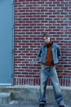 Вязаный жилет с высоким воротом ZARA, цвет caramel