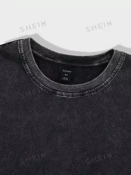 Вязаный жилет Street Life, снежный узор, для мужчин, школьный Romwe, черный