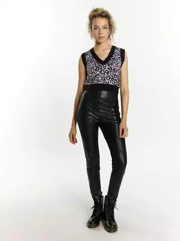 Вязаный жилет-свитер Mymo, фиолетовый