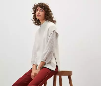 Вязаный жилет-свитер Tchibo