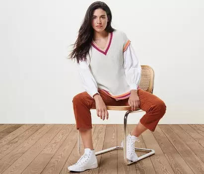 Вязаный жилет-свитер Tchibo