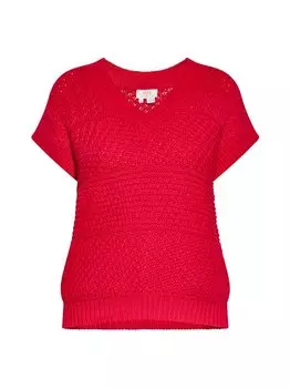 Вязаный жилет-свитер Usha, красный