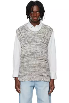 Вязаный жилет System, черный