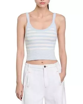 Вязаный жилет Top Sandro, синий