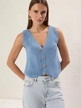 Вязаный жилет Trendyol, цвет Opal
