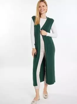 Вязаный жилет Usha, зеленый