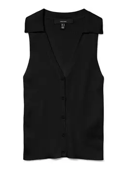 Вязаный жилет VERO MODA VMWillow, черный