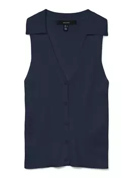 Вязаный жилет VERO MODA VMWillow, темно-синий