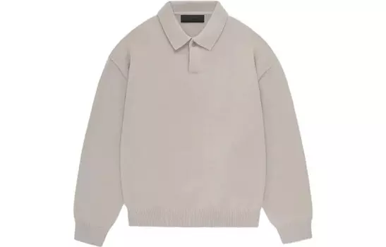 Вязать поло Fear Of God Essentials, цвет Silver Cloud